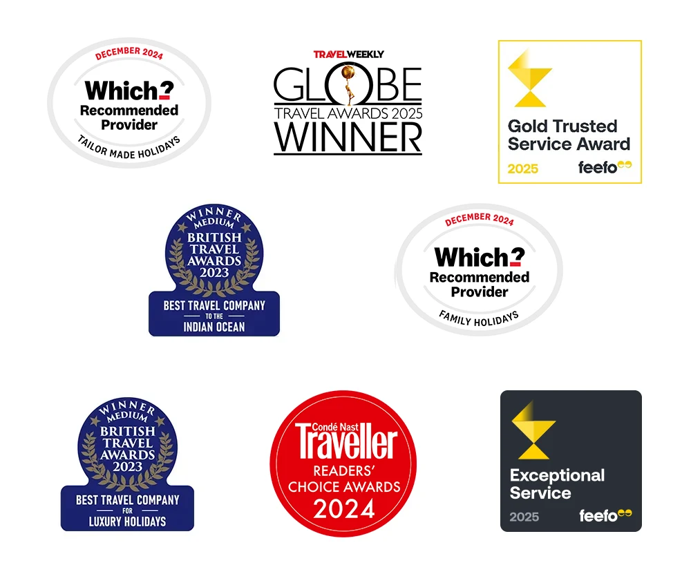 200+ awards, from our customers and travel professionals