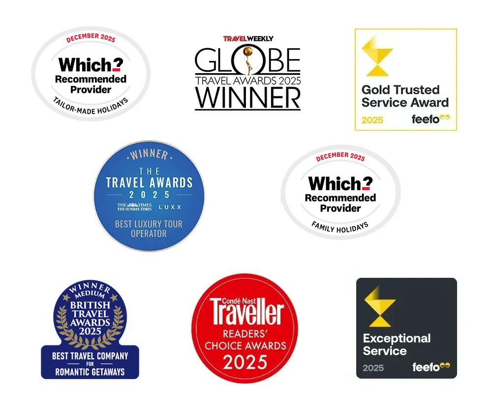 200+ awards, from our customers and travel professionals
