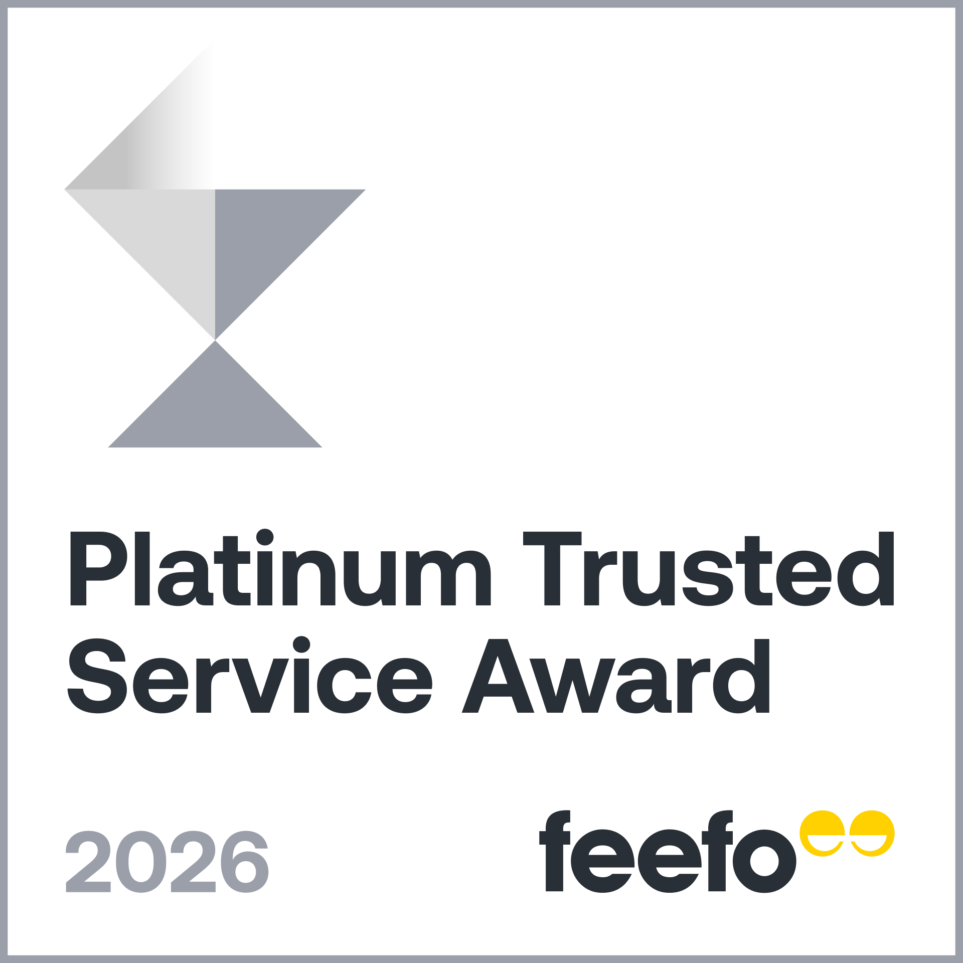 Platinum Trusted Service Award 2026